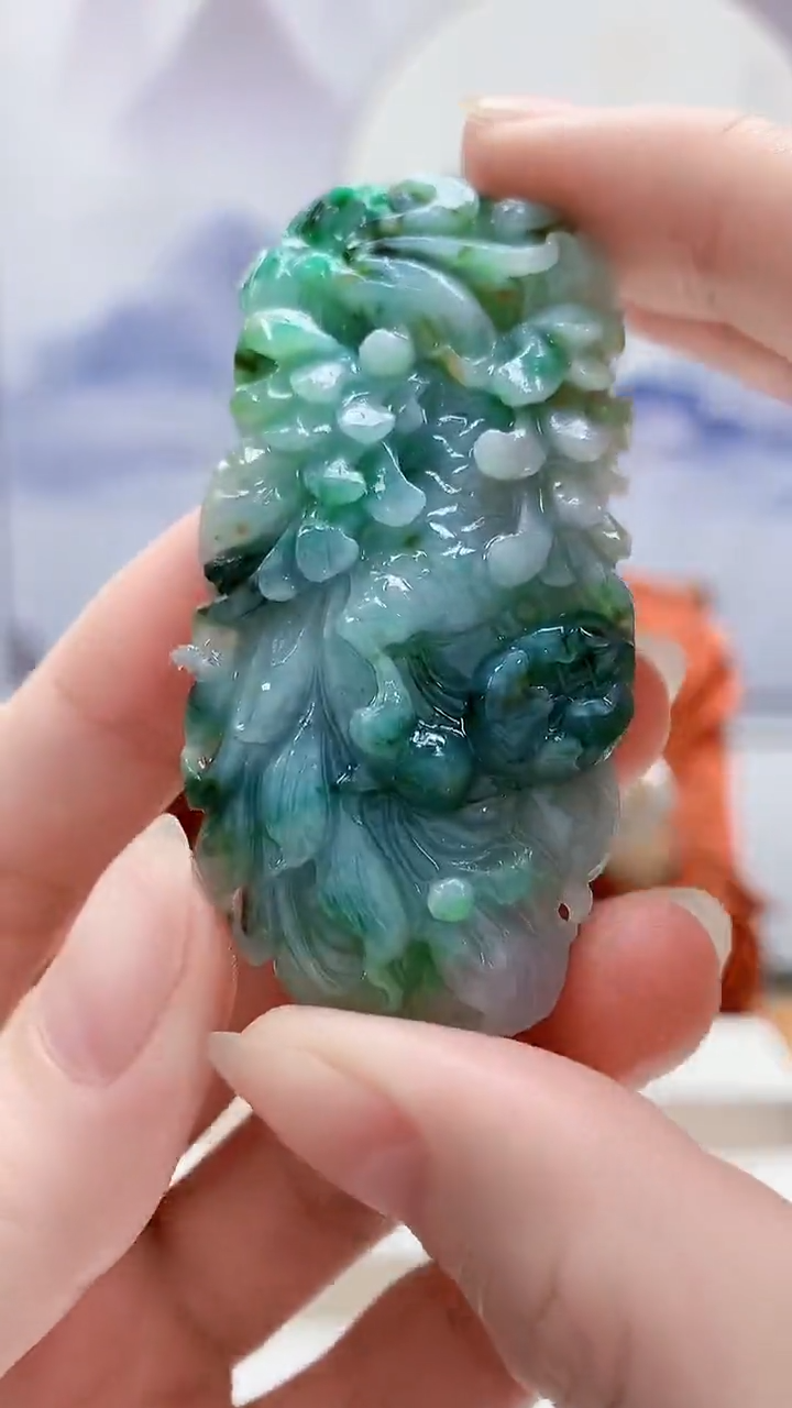 未镶嵌定制翡翠4829ry-毛货挂件121