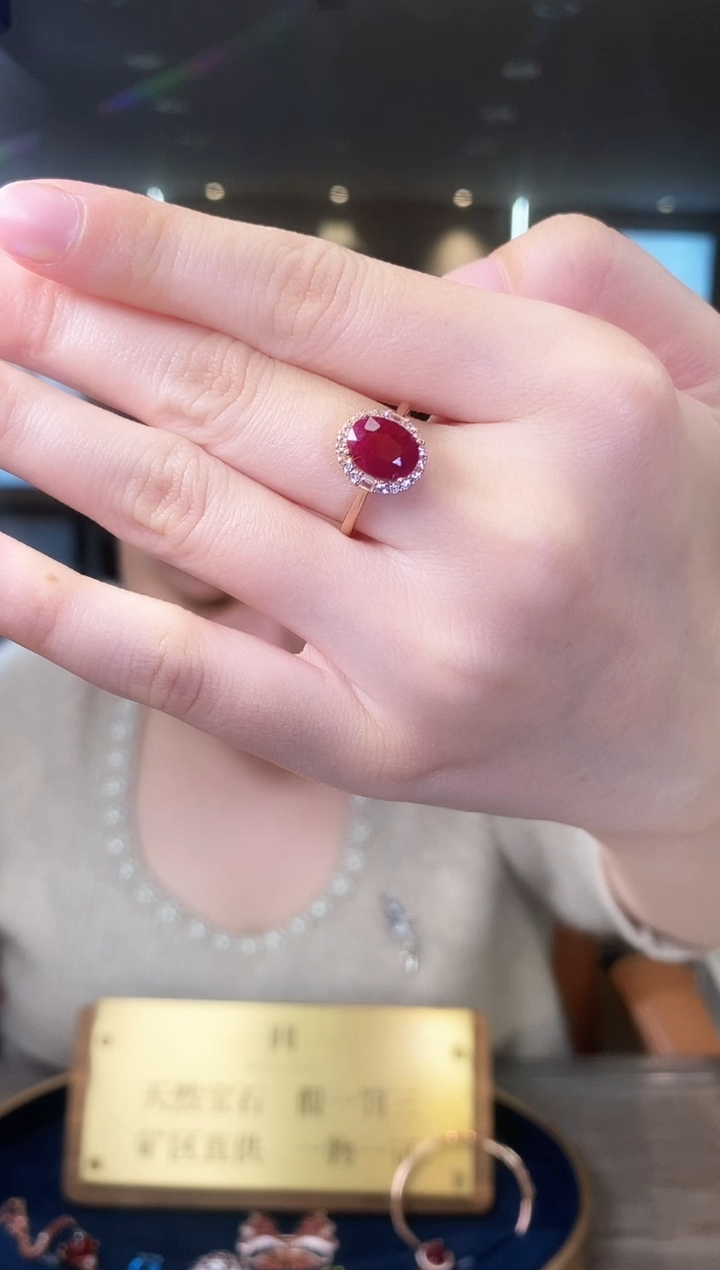 【闪购商品】红宝石戒指银S925镶嵌09