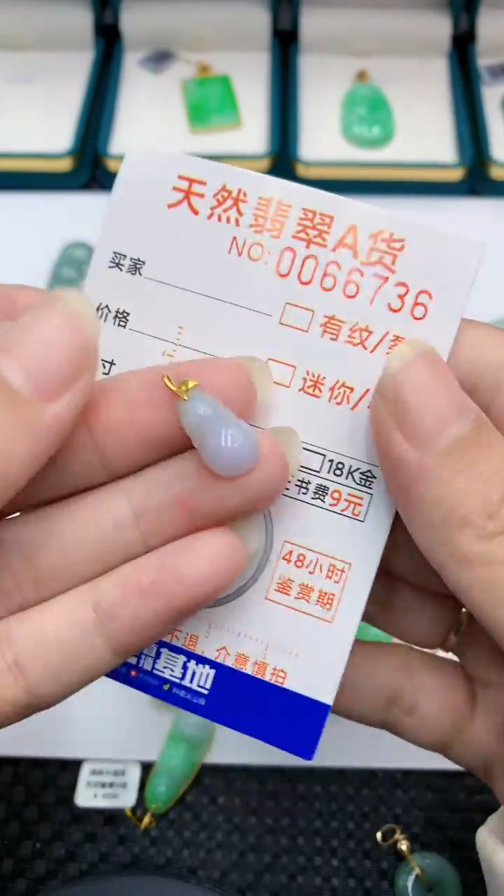 【闪购商品】翡翠颈饰18K金镶嵌            8