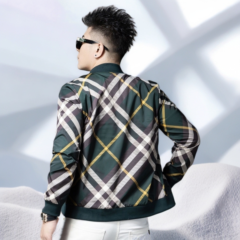 882562-2025棒球领双面服男士秋季新款夹克潮流修身时尚休闲外套