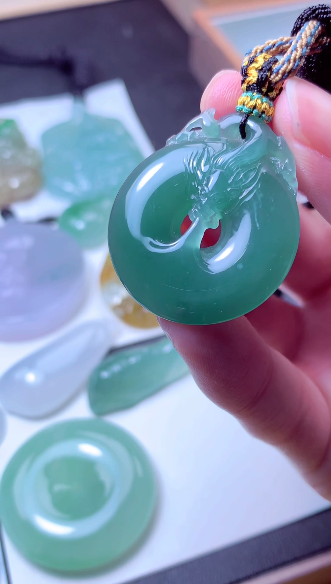 颈饰未镶嵌翡翠天然A货翡翠