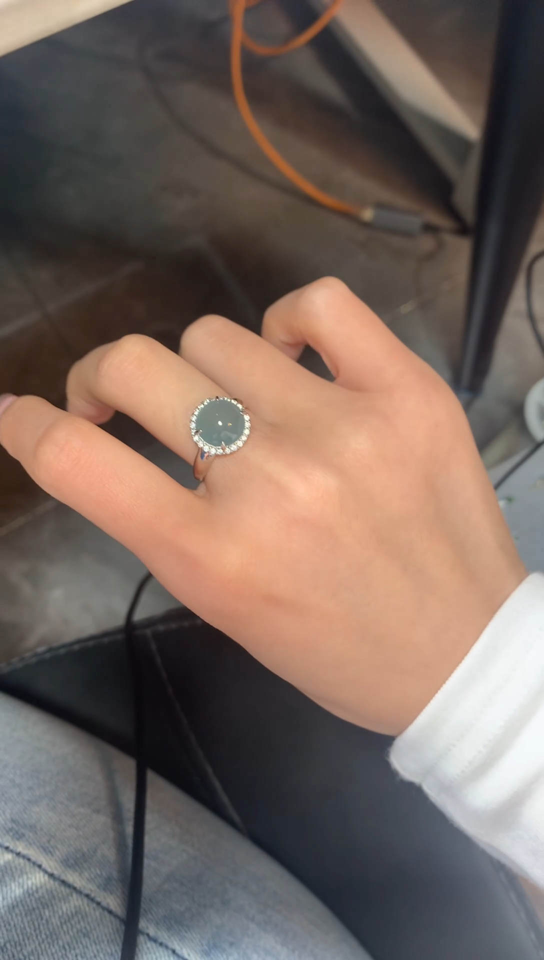 【闪购商品】翡翠戒指银S925镶嵌321312312