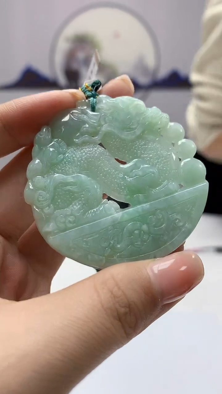 【闪购商品】定制翡翠未镶嵌1502ms-毛货挂件171