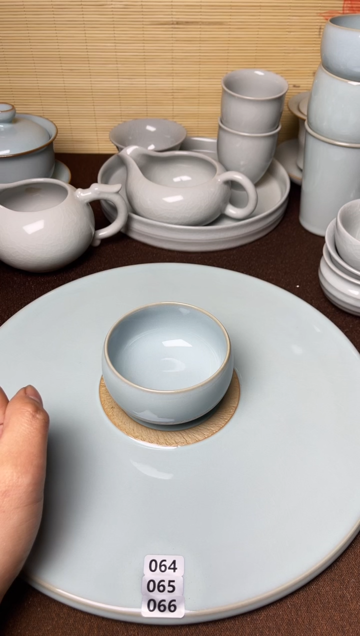 天青-微瑕全手工禅定杯