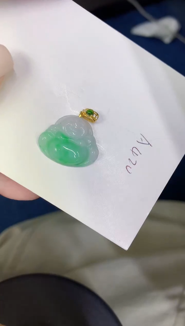 颈饰未镶嵌翡翠缅甸天然翡翠A货
