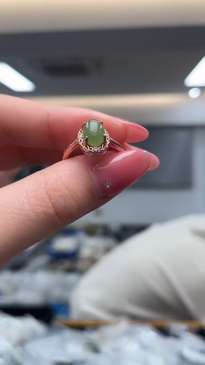 未镶嵌戒指和田玉（多样性发一件）