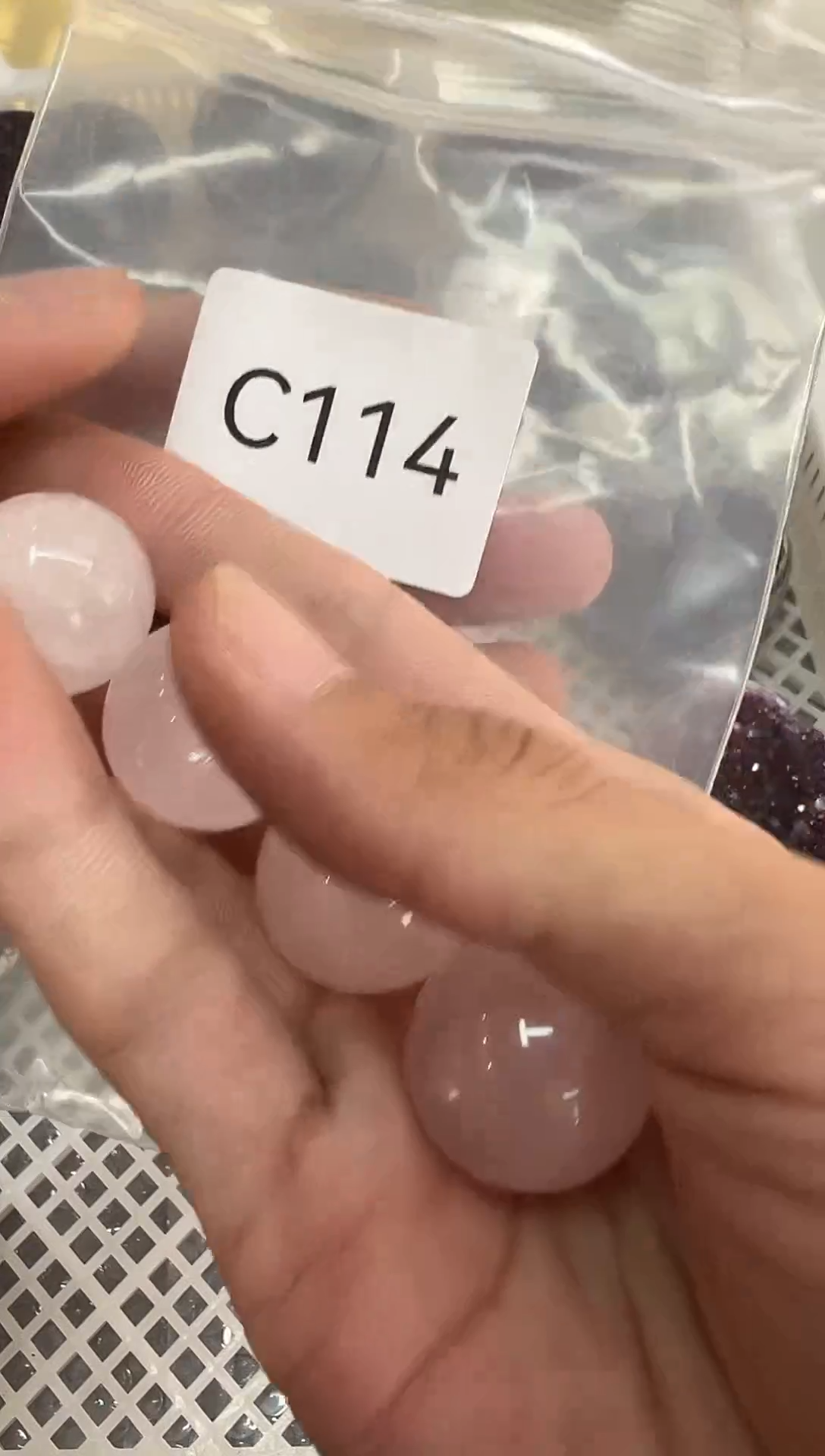 未镶嵌珠宝半成品水晶C114 约2.0cm+ 拍一发四