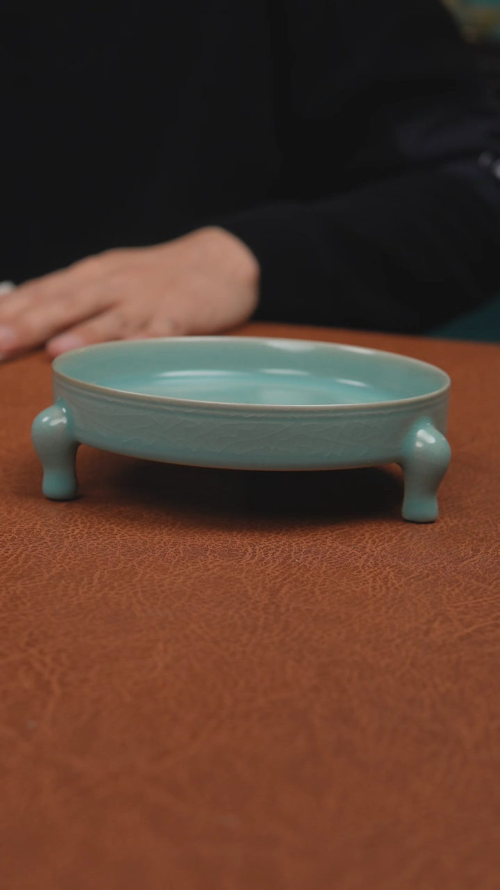 【闪购商品】杯汝州原产地原矿釉仿古釉三足洗