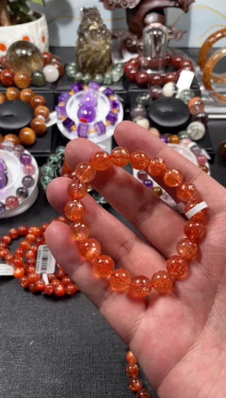 【闪购商品】日光石手链未镶嵌金太阳手链10mm左右