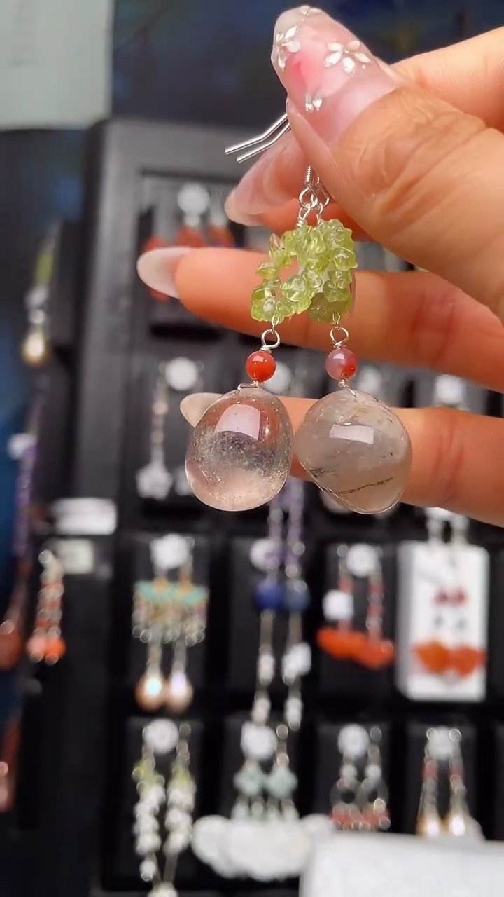 银S925镶嵌耳饰紫晶?****?紫气东来☀顺