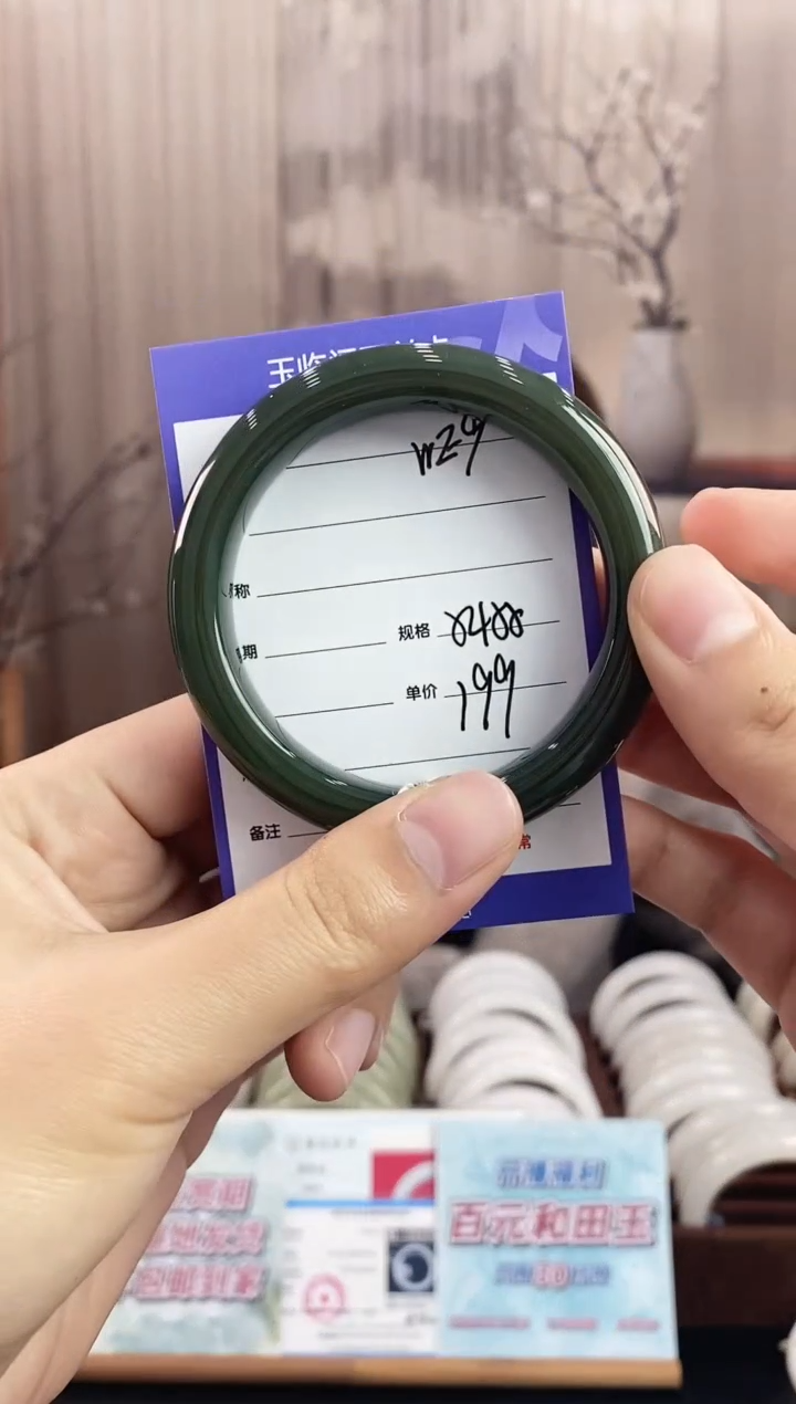 未镶嵌手镯和田玉WE9微色差