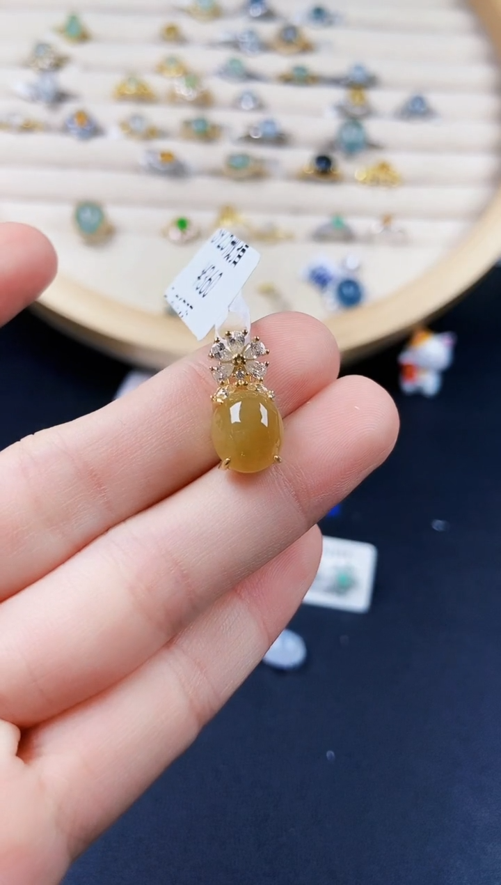 【闪购商品】翡翠颈饰银S925镶嵌54664