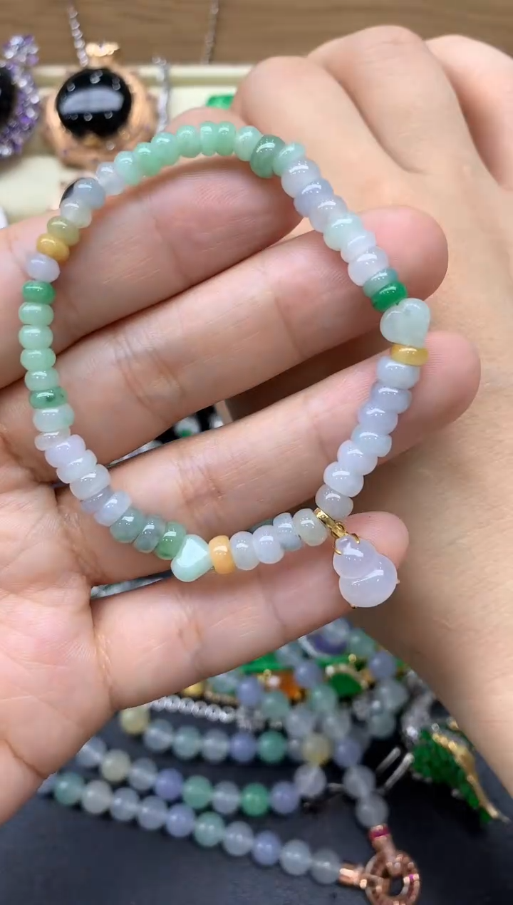 未镶嵌手链翡翠257-中国好珍宝