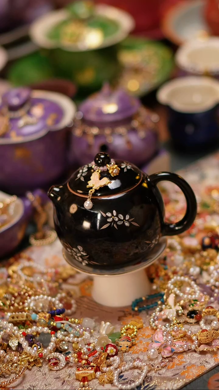 【闪购商品】酱釉小西施壶+提溜