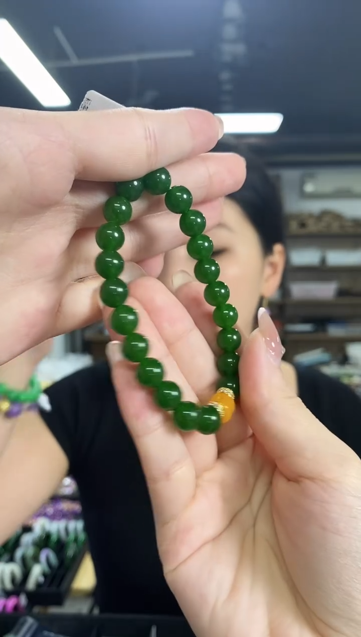 手链未镶嵌和田玉（碧玉）闪购链接多样性发其一颜色微差