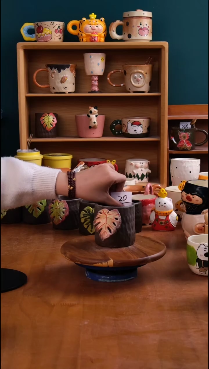 摆件陶景德镇原创手工陶瓷微瑕20