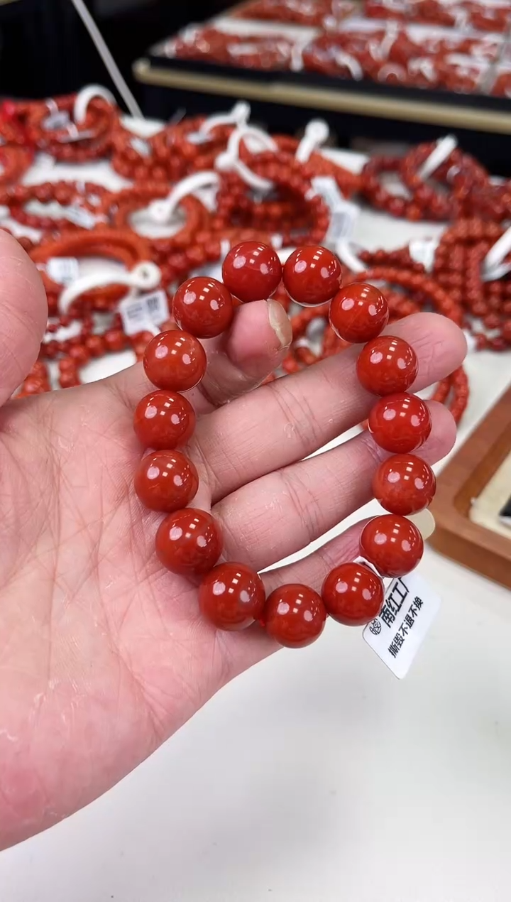 【闪购商品】南红玛瑙瓦西手串14+未镶嵌一个/条