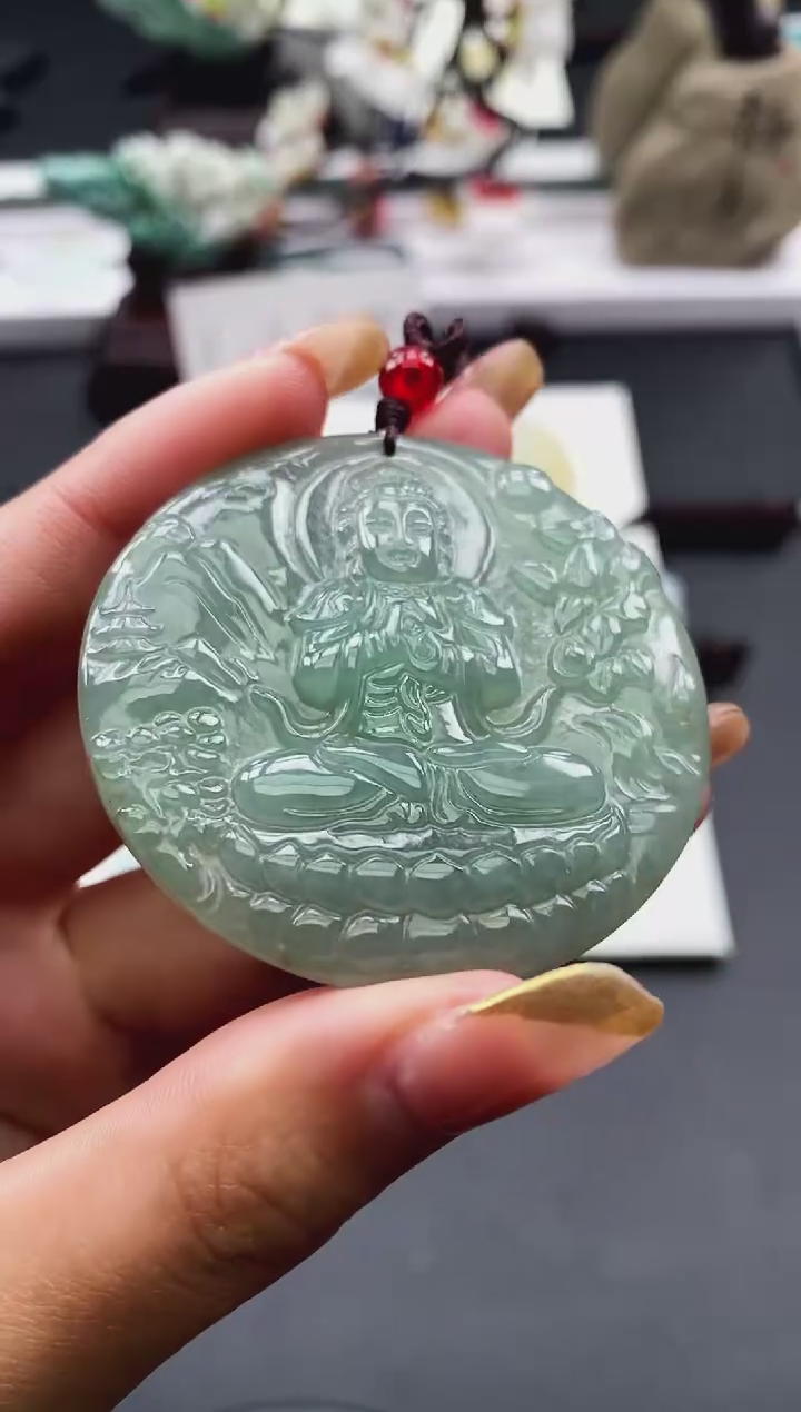 【闪购商品】翡翠颈饰未镶嵌天然缅甸A货翡翠