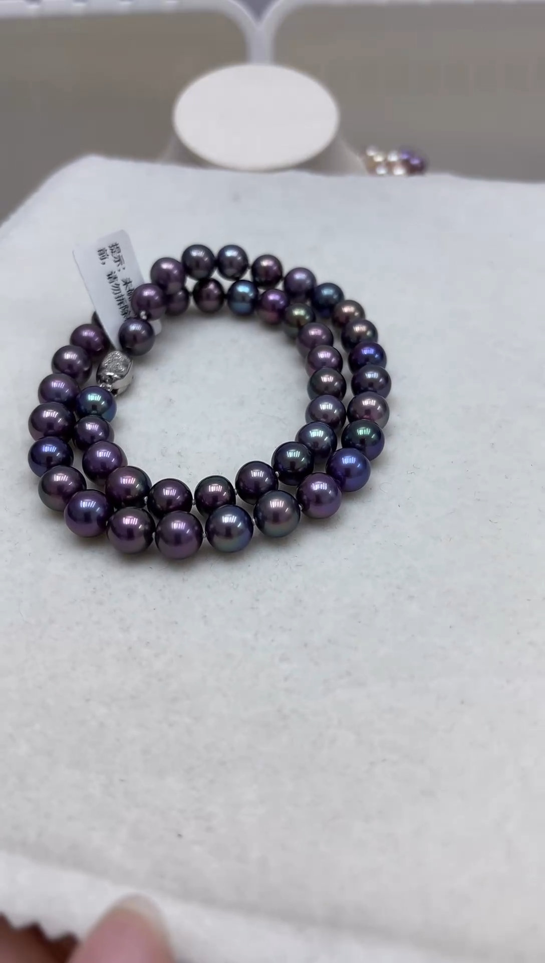 银S925镶嵌项链淡水珍珠项链  125