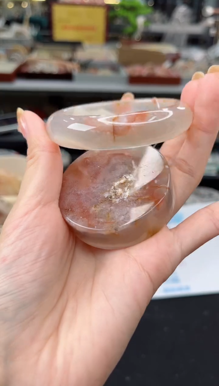 【闪购商品】石英质玉手镯未镶嵌54圈口（赠品镯心）3931100