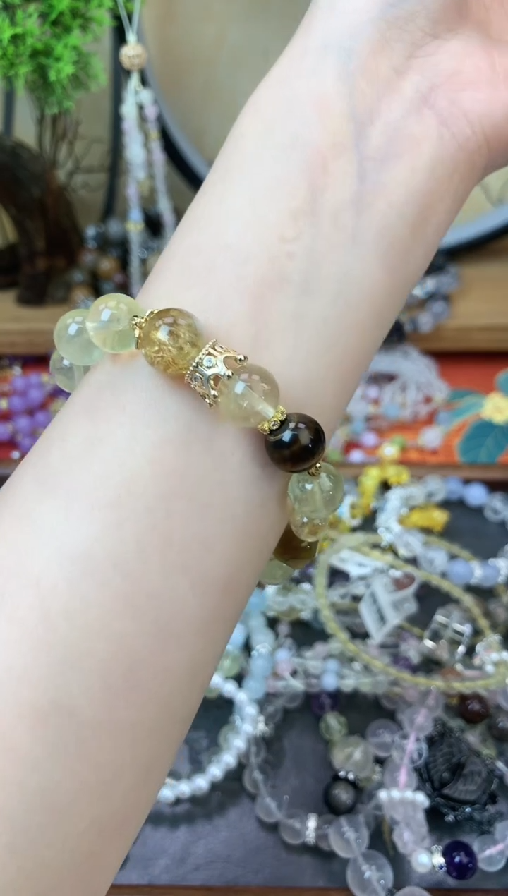 【闪购商品】黄晶手链未镶嵌1435手串