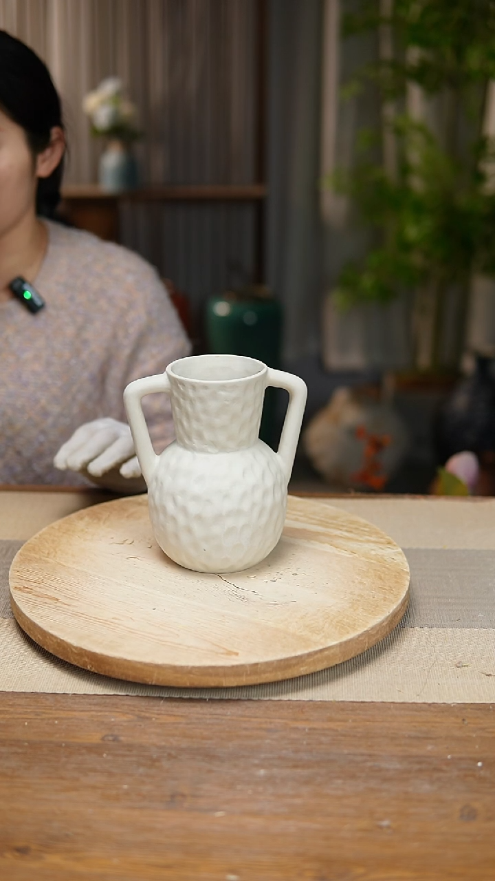 【闪购商品】陶瓷 花器陶瓷花瓶手捏瓶008