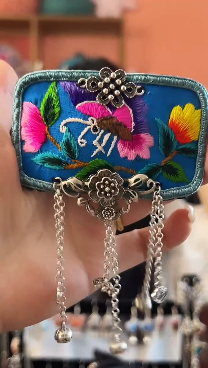 织绣艺枝独绣老绣饰品89