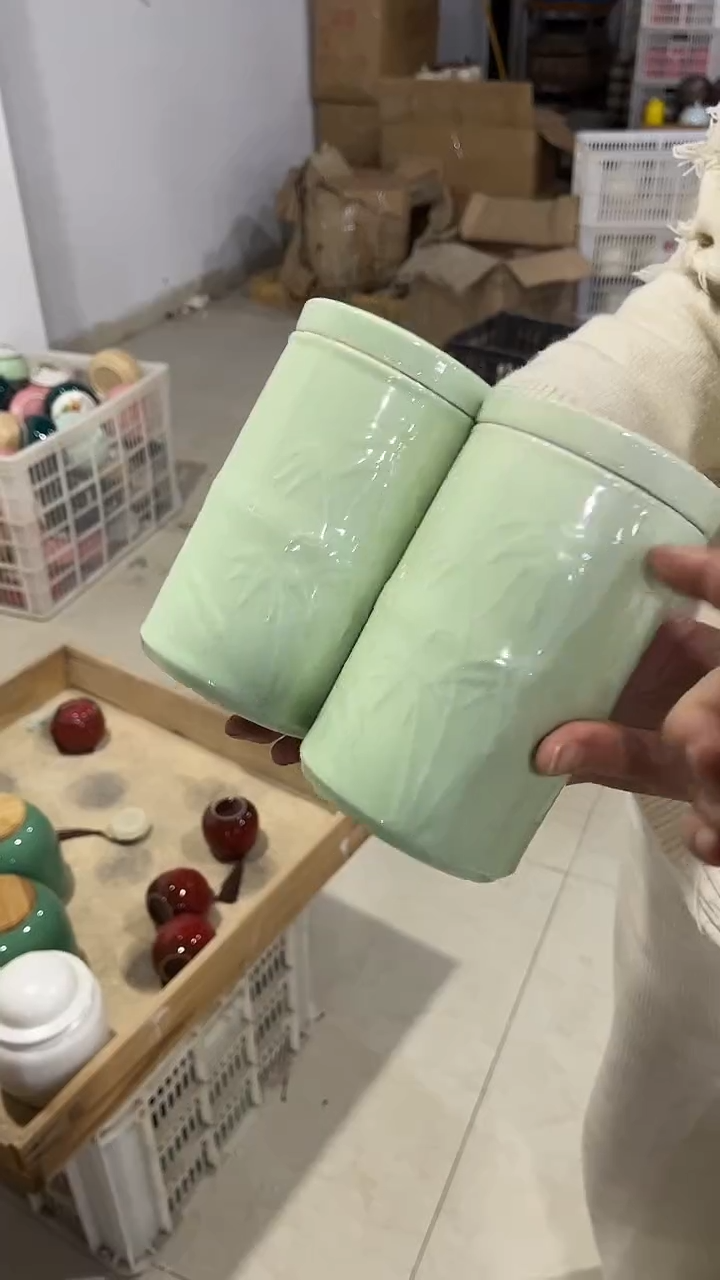 【闪购商品】摆件陶瓷茶叶罐存茶罐密封罐红茶绿茶储存罐