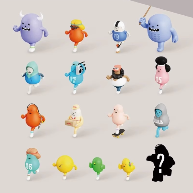 黏黏怪物研究所SML跑跑系列潮玩盲盒