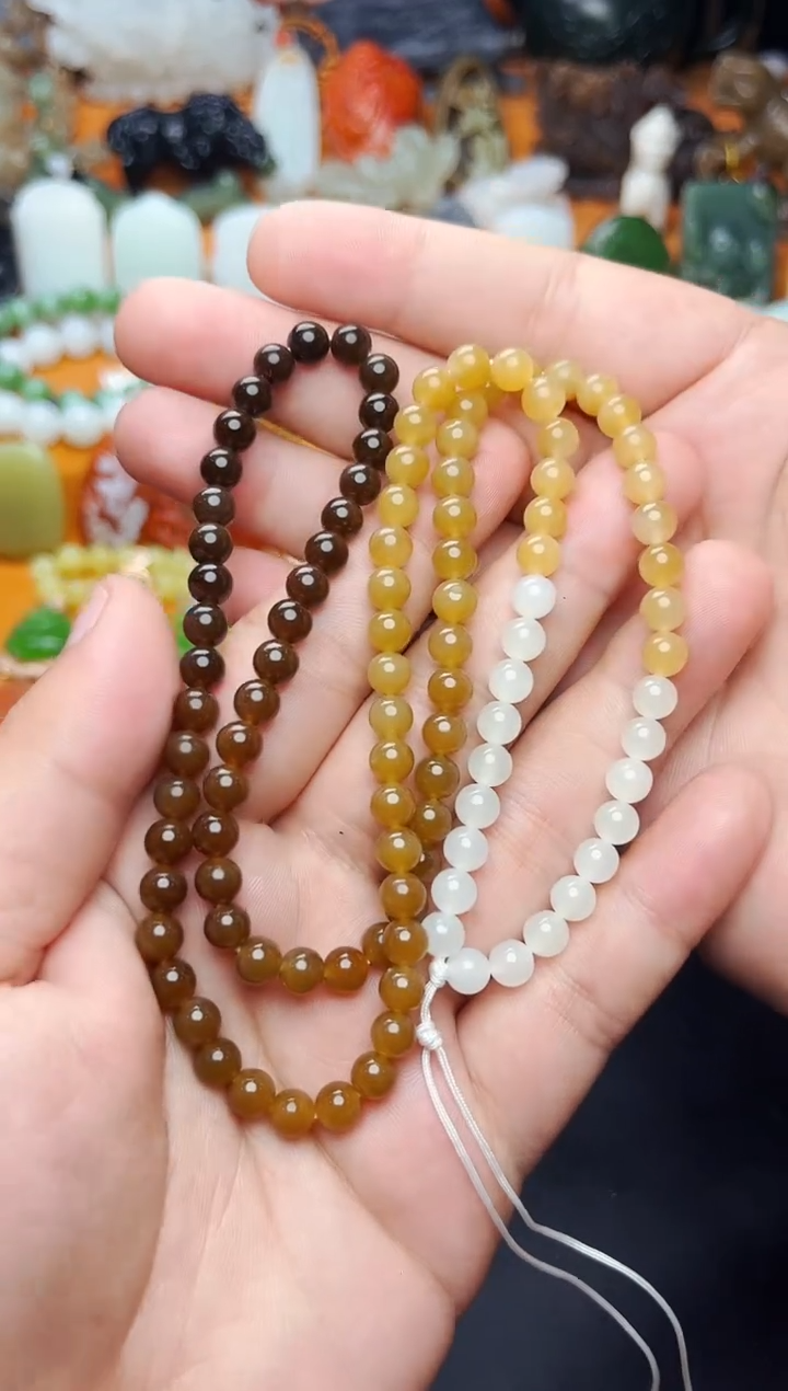 【闪购商品】和田玉手串未镶嵌多圈手串01