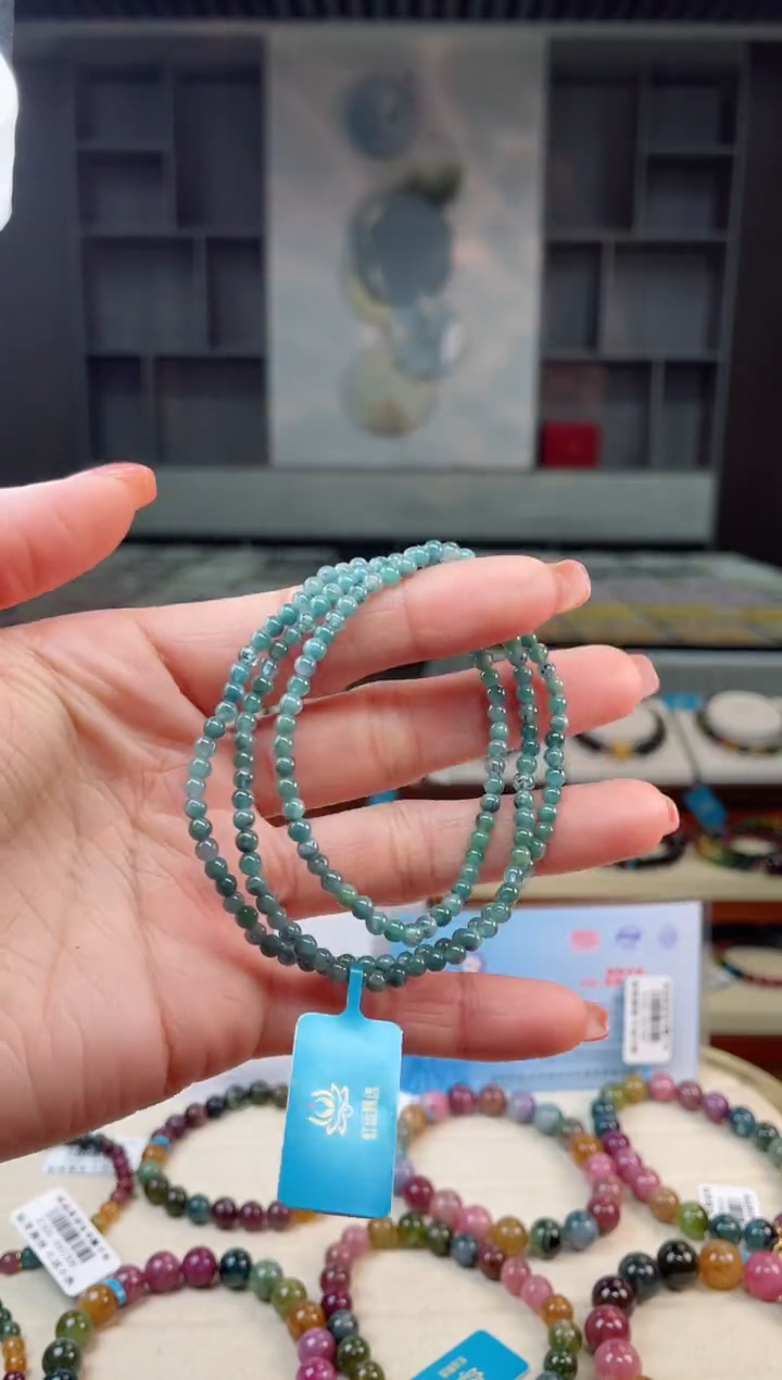 【闪购商品】碧玺三圈手串未镶嵌多样性发一条