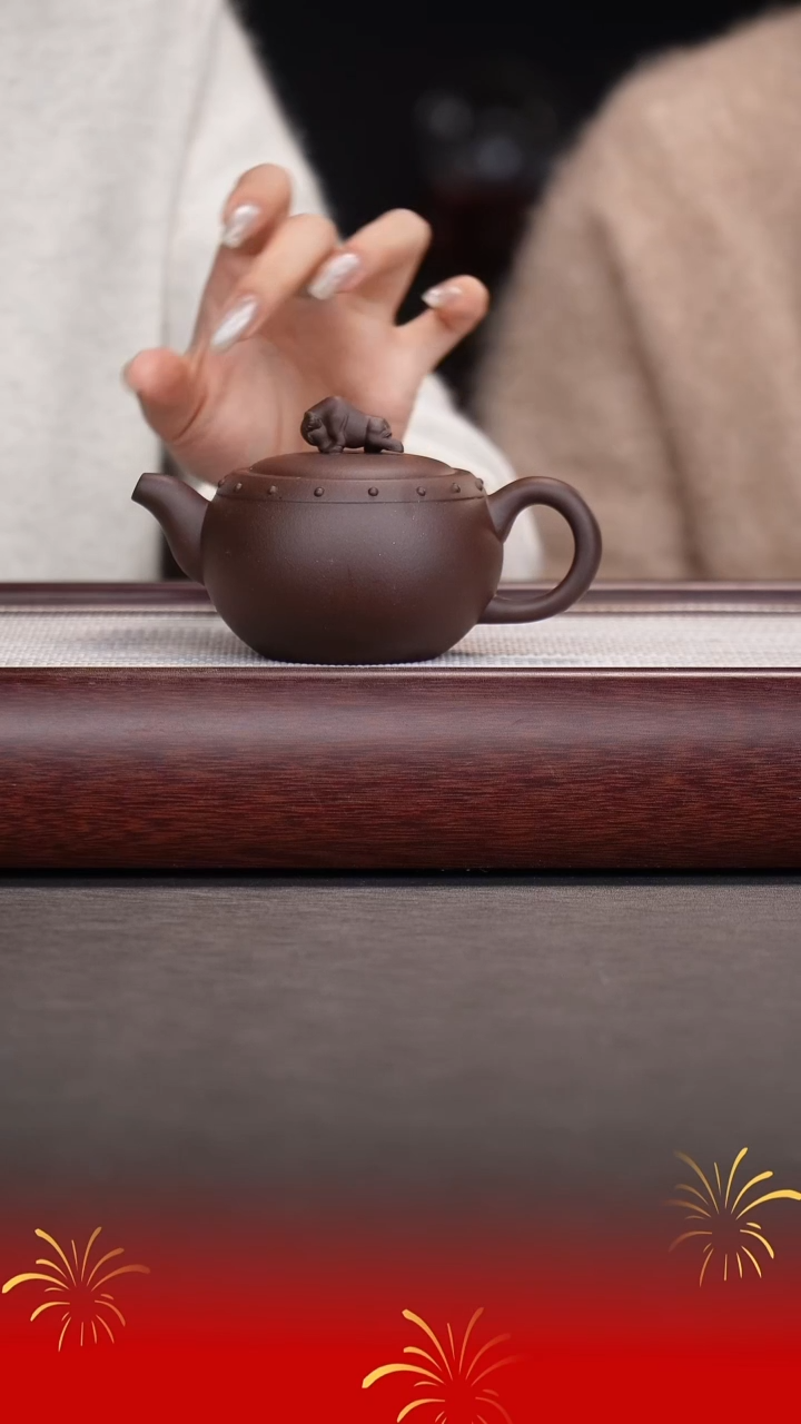 【闪购商品】紫砂茶壶薛锋/紫泥/一鼓作气/220cc