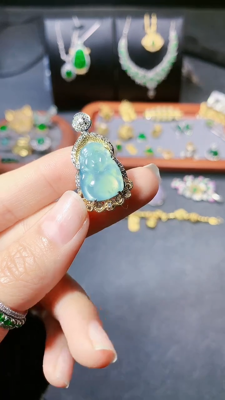 【闪购商品】翡翠颈饰未镶嵌吊坠