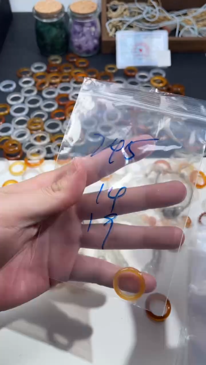 【闪购商品】玛瑙/玉髓戒指未镶嵌245