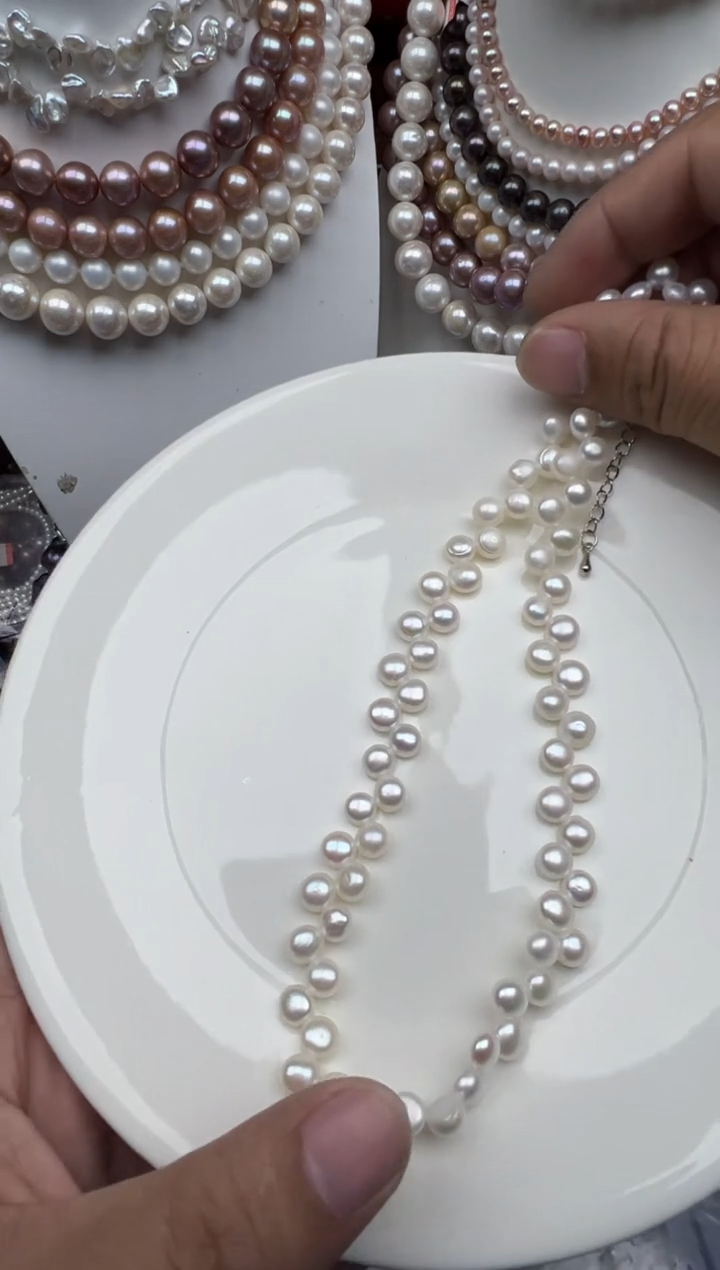 淡水珍珠未镶嵌颈饰1