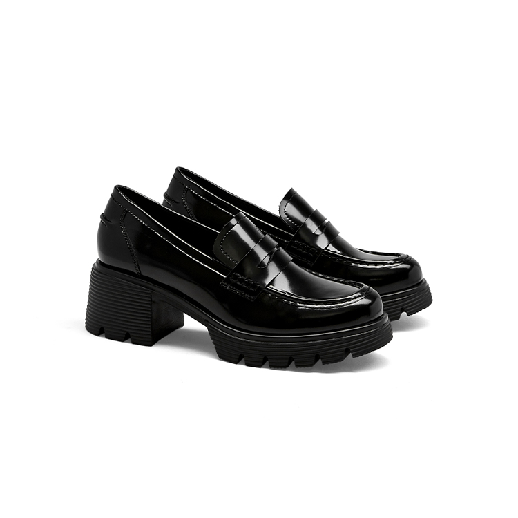 【25新款】Toomanyshoes女鞋微醺氛围英伦风jk小皮鞋复古厚底乐福鞋