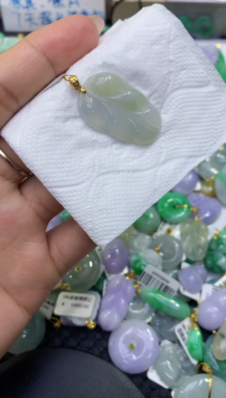 颈饰未镶嵌翡翠天然缅甸A货翡翠