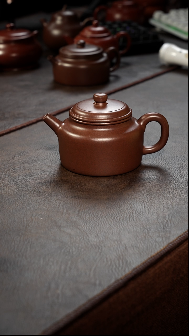 茶壶紫砂壶·8888老紫泥德钟210cc