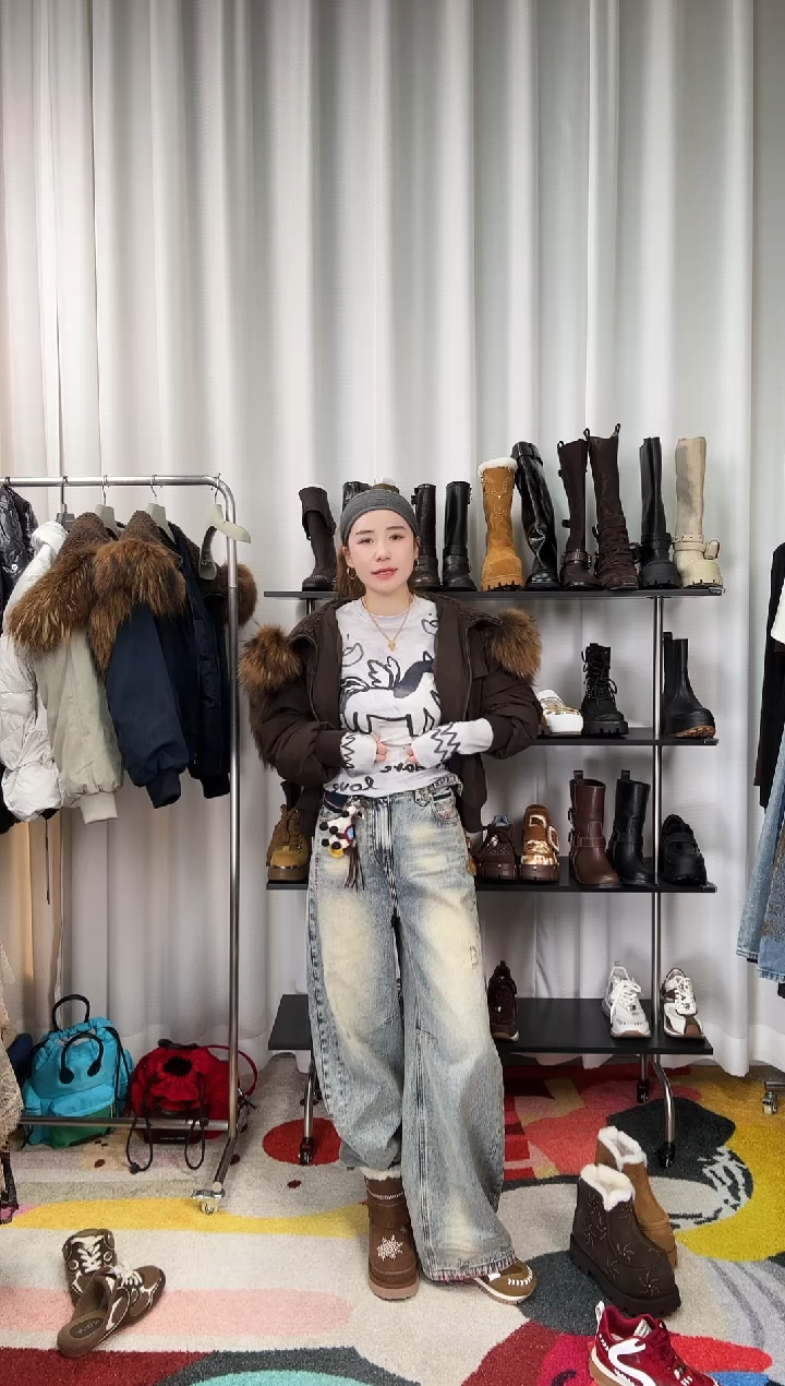 y**～福蝶小马牛仔裤  S 