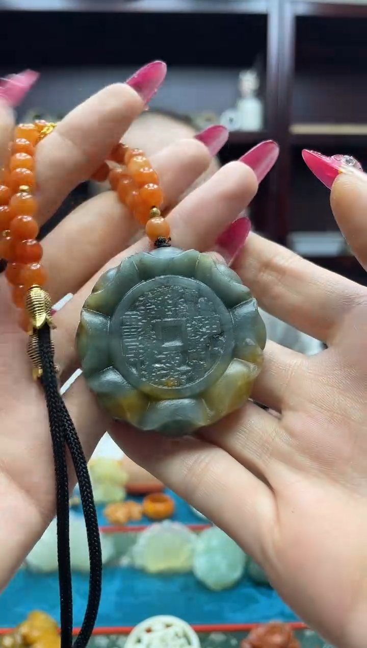 未镶嵌岫玉吊坠·