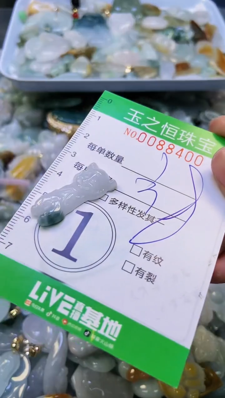 翡翠未镶嵌颈饰闪购0088400