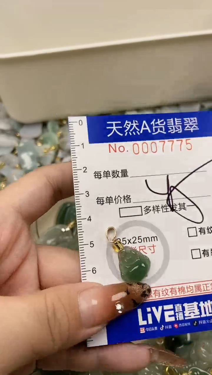 【闪购商品】翡翠颈饰未镶嵌天然A货翡翠