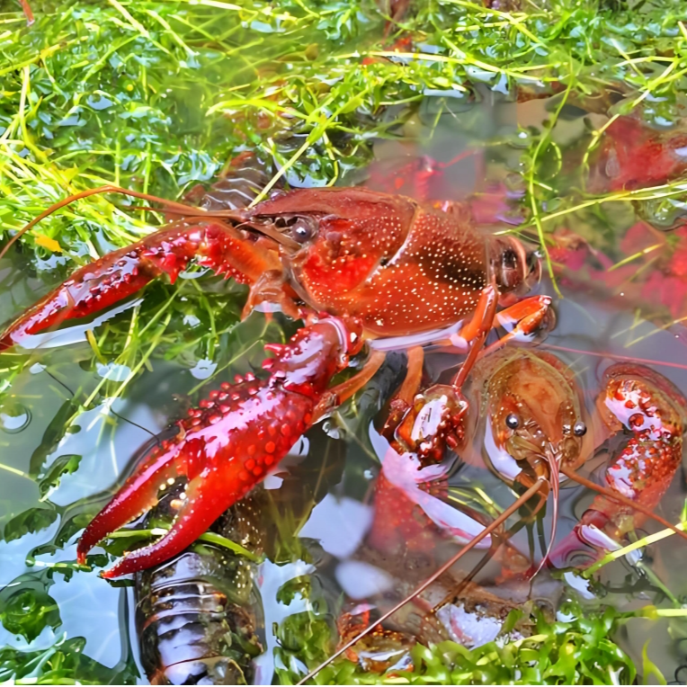456钱金湖万亩荷花荡生态鲜活小龙虾 （非稻田虾）
