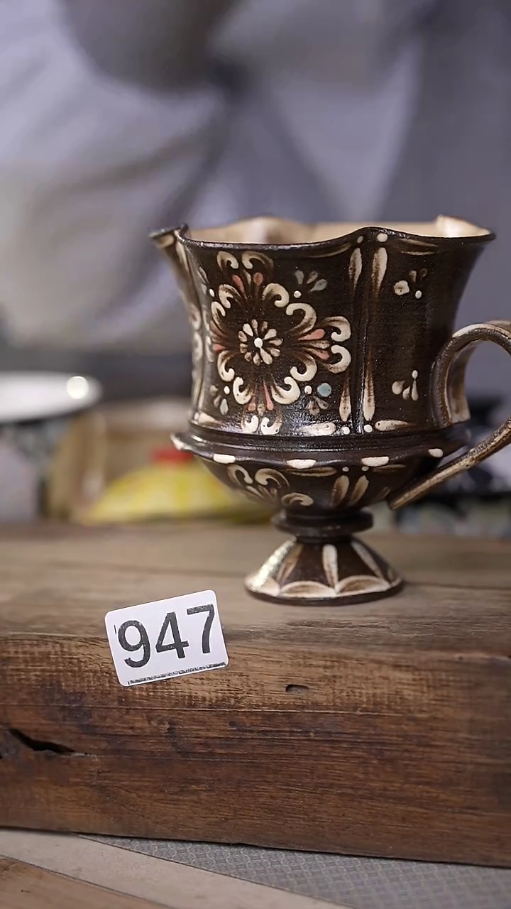 【闪购商品】瓷片新品！设计师款手绘/咖啡杯 听歌