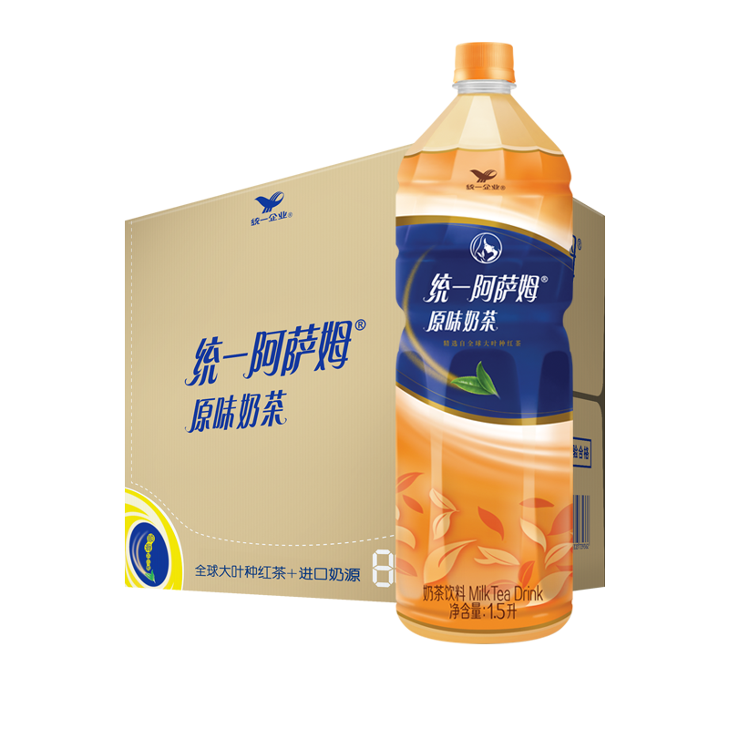 统一阿萨姆奶茶饮料1.5L*6夏日必备饮品