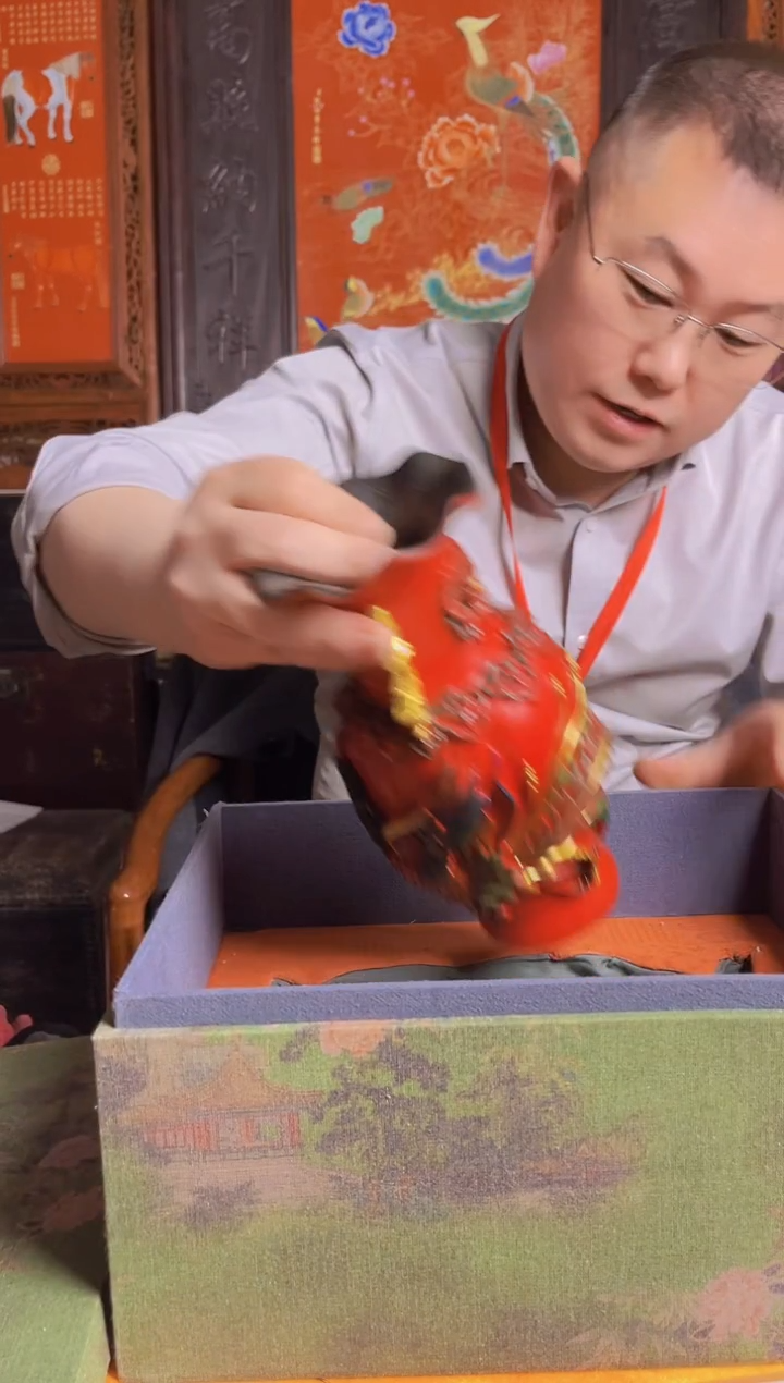 摆件陶瓷景德镇现代陶瓷流水63    带防伪标