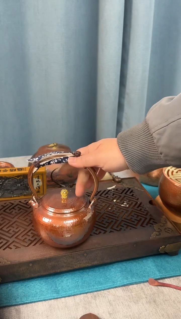 纯紫铜烤色600毫升1.3斤重