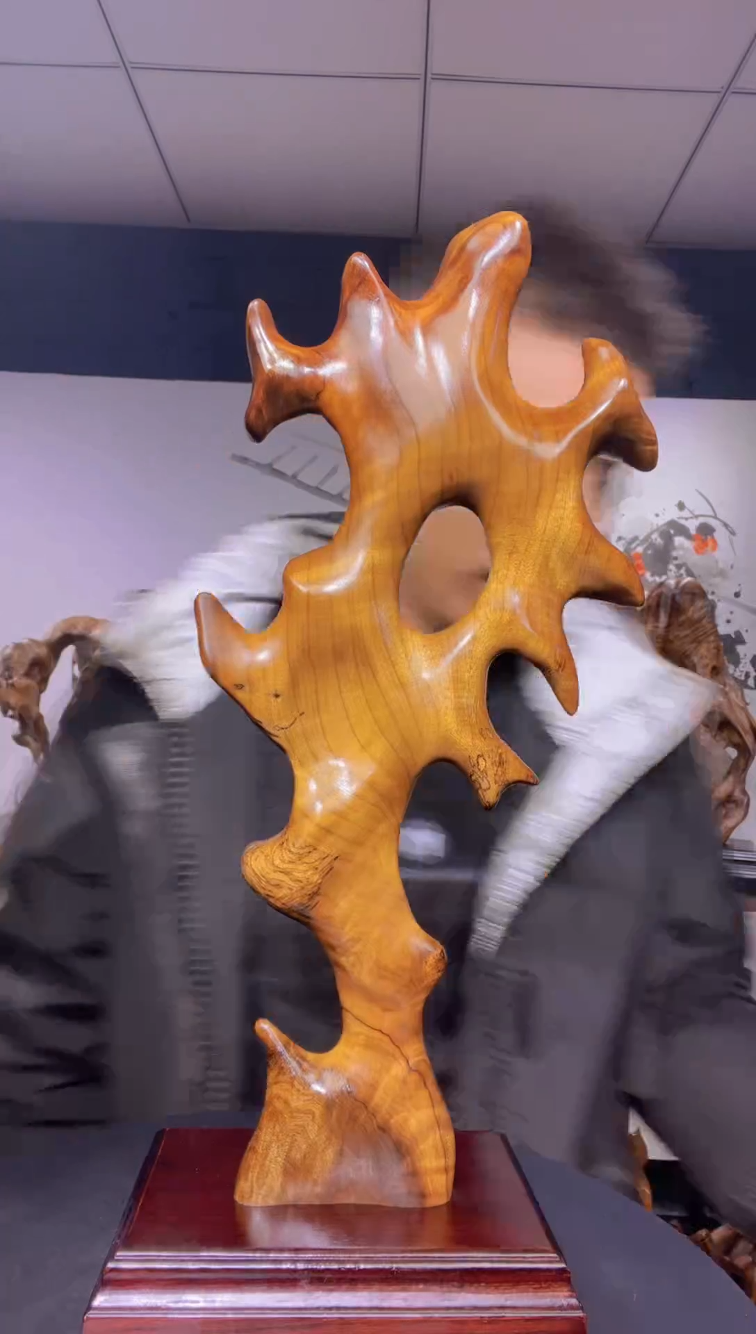 【闪购商品】金丝楠木雕金丝楠木工艺品摆件