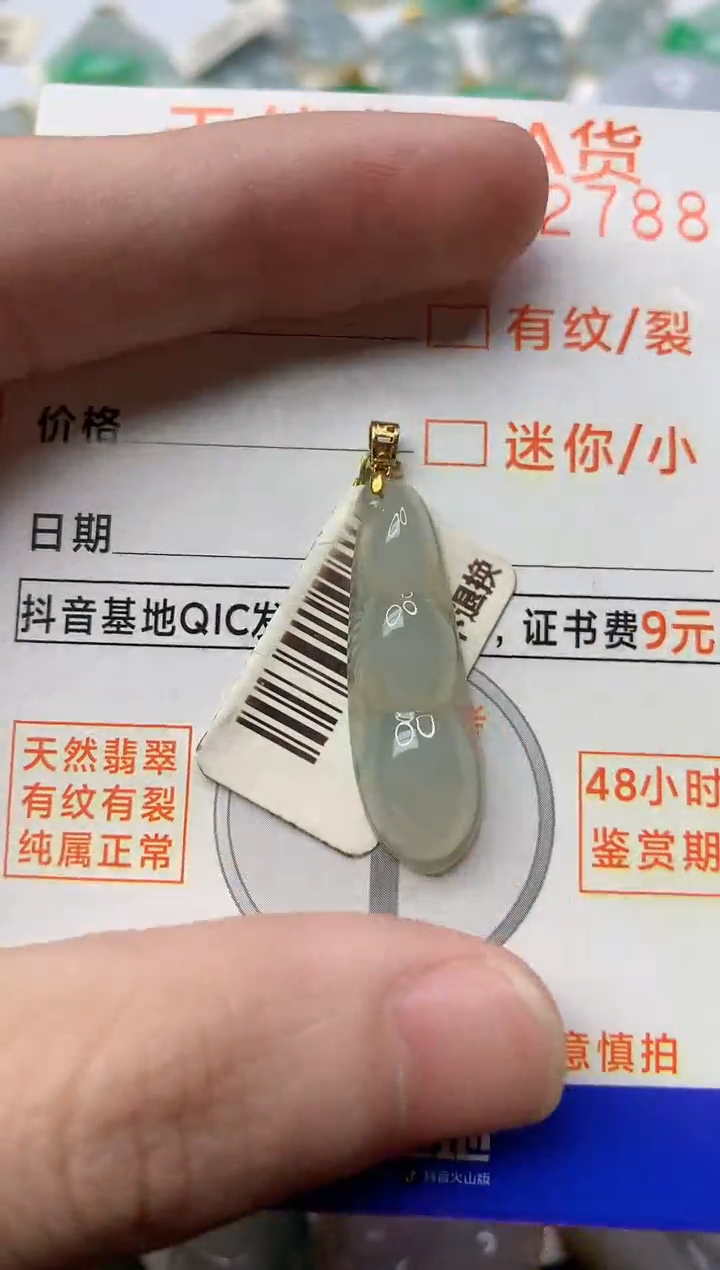 【闪购商品】翡翠颈饰18K金镶嵌2..............