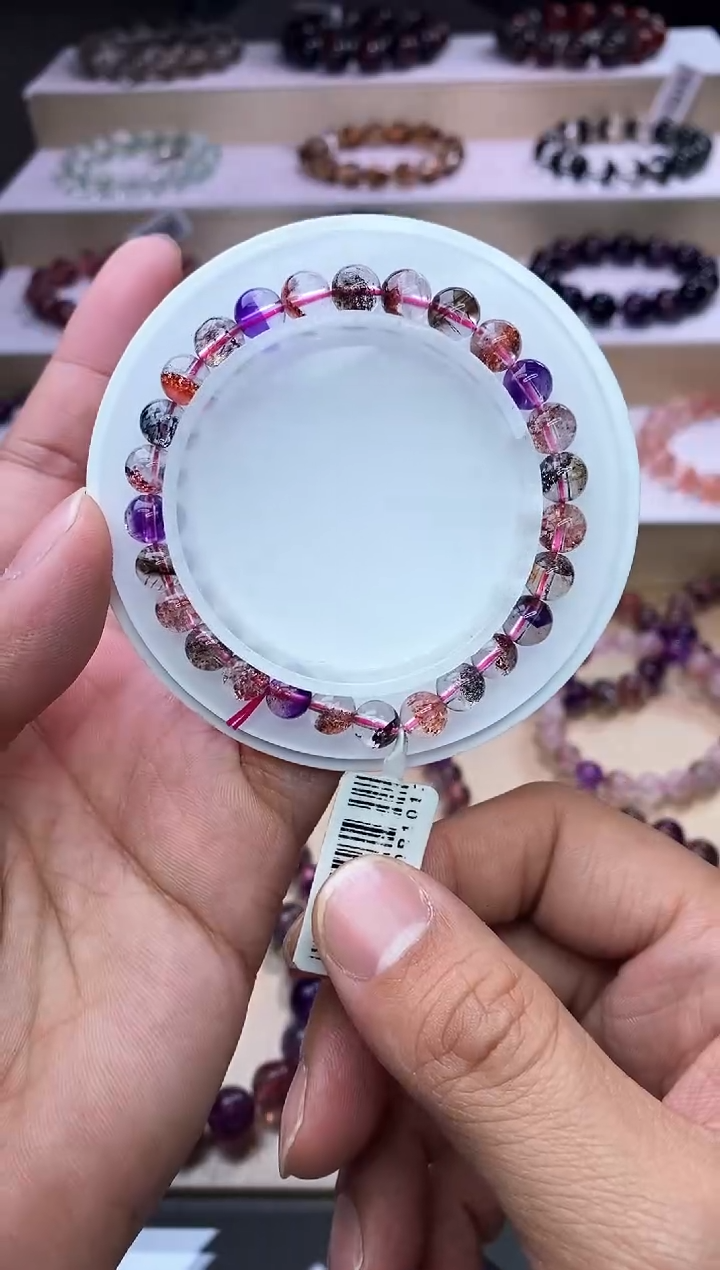 【闪购商品】水晶手链未镶嵌黑加仑超七单圈6m+